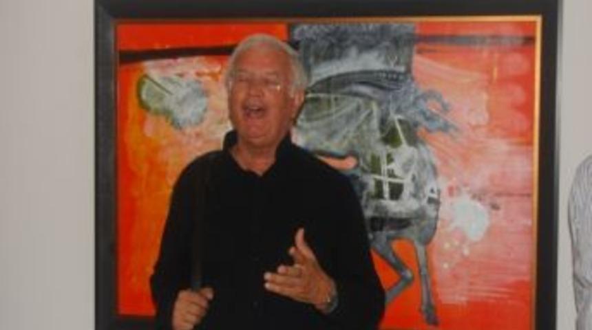 Ayvalık&rsquo;ta Ressam S&uuml;leyman Saim Tekcan&rsquo;ın Sergisine B&uuml;y&uuml;k İlgi