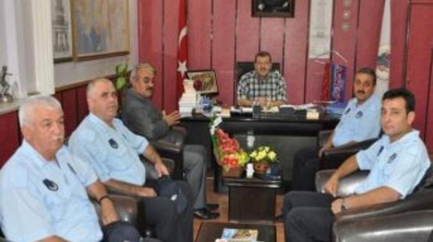 Zabıtadan Başkan Baş&rsquo;a Ziyaret