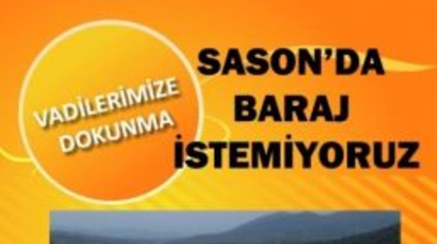Sason&rsquo;da &ldquo;baraj İstemiyoruz&rdquo; Platformuna Destek