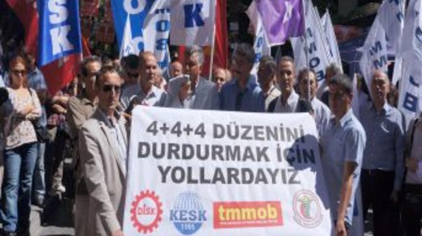 KESK, DİSK, TMMOB Ve TTB, '4+4+4'&uuml; Protesto I&ccedil;in Alana Iniyor