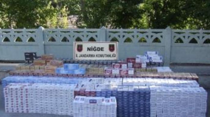 Niğde&rsquo;de 24 Bin Ka&ccedil;ak Sigara Yakalandı