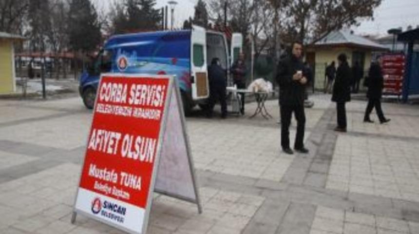 Sincan Belediyesi'nin &Ccedil;orba İkramı Devam Ediyor