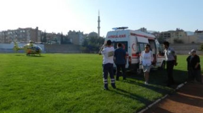 K&uuml;&ccedil;&uuml;k Muhammet Hava Ambulansı İle İzmir&rsquo;e Sevkedildi