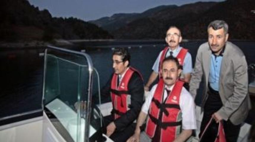 Vali Başk&ouml;y&rsquo;den Obruk Barajı&rsquo;nda Tekne Turu