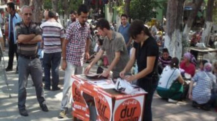 Halk Pazarında 4+4+4 Eylemi