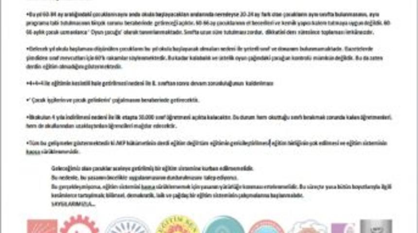 Urla'da 4+4+4 Protesto Ediliyor