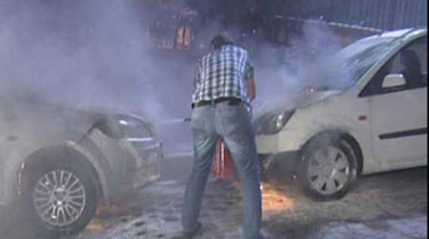 Neronlar 9 otomobili yaktı