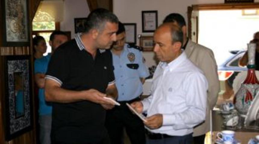 Emniyet M&uuml;d&uuml;r&uuml; Kahya&rsquo;dan Kumcu&rsquo;ya Ziyaret