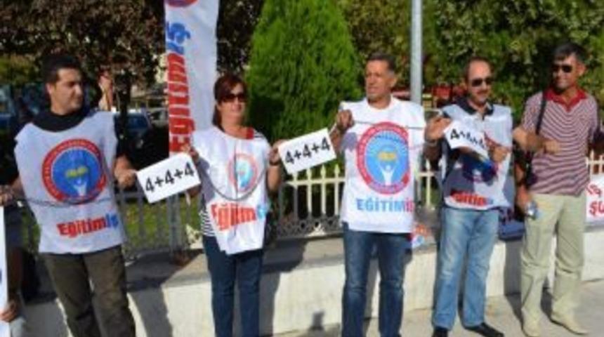 Eğitim-iş&rsquo;ten Zincirli "4+4+4" Eylemi