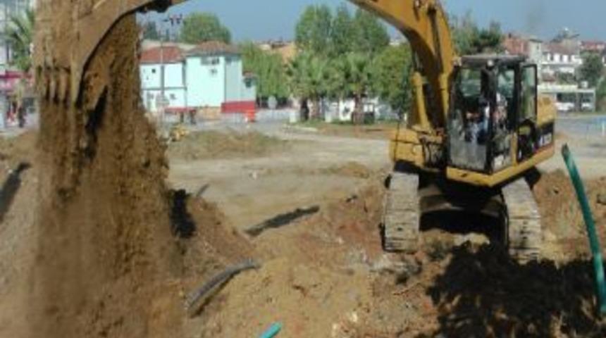 Ak&ccedil;akoca'da Alt Yapı &Ccedil;alışmaları