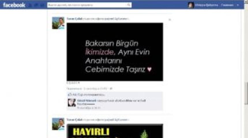 Turan &Ccedil;olak&rsquo;tan Facebook&rsquo;ta Sevgi S&ouml;zc&uuml;kleri