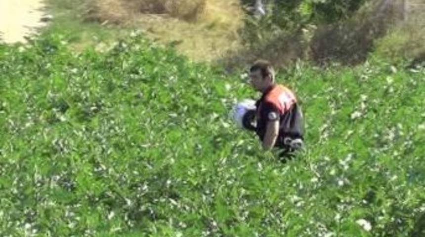 Polis Patlıcan Tarlasında Asker Ka&ccedil;ağı Aradı