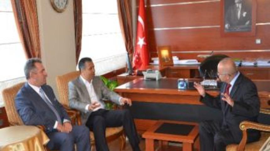 Tekirdağ Valisi Yerlikaya`dan &Ccedil;orlu Kaymakamlığına Ziyaret