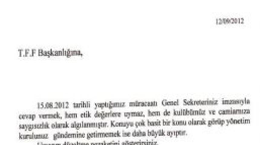 Sadri Şener'den Tff'ye Sert Mesaj