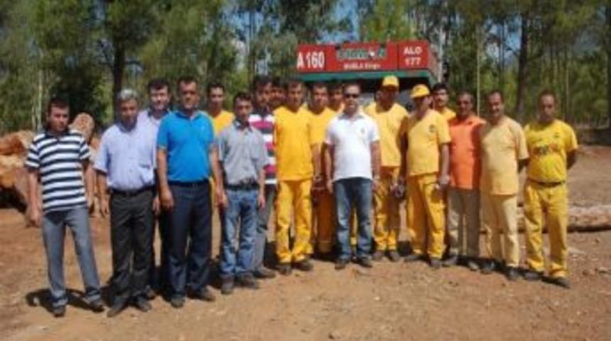 Fethiye'de Yangına M&uuml;dahale Tatbikatı