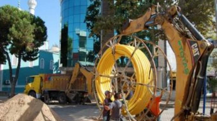 G&ouml;nen'de Yol &Ccedil;alışmaları