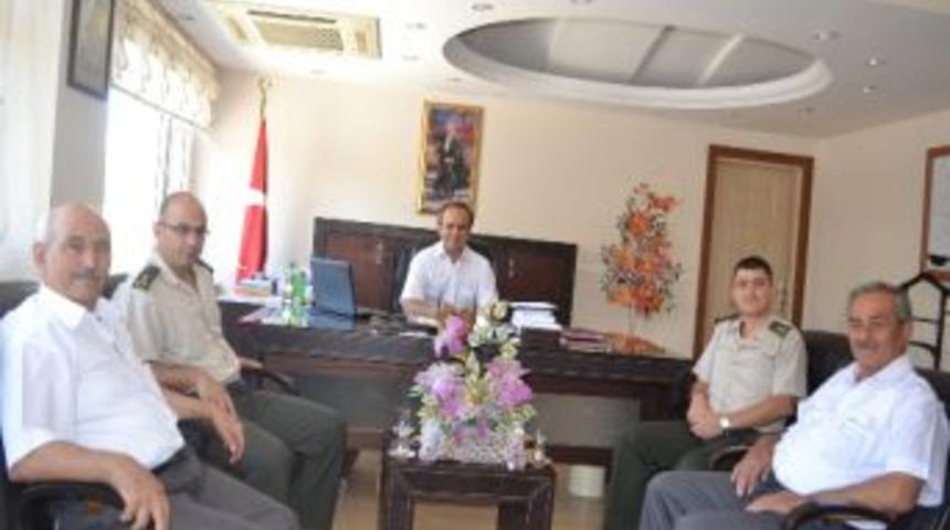 Komutanlar Kaymakam Cıbır&rsquo;ı Ziyaret Etti
