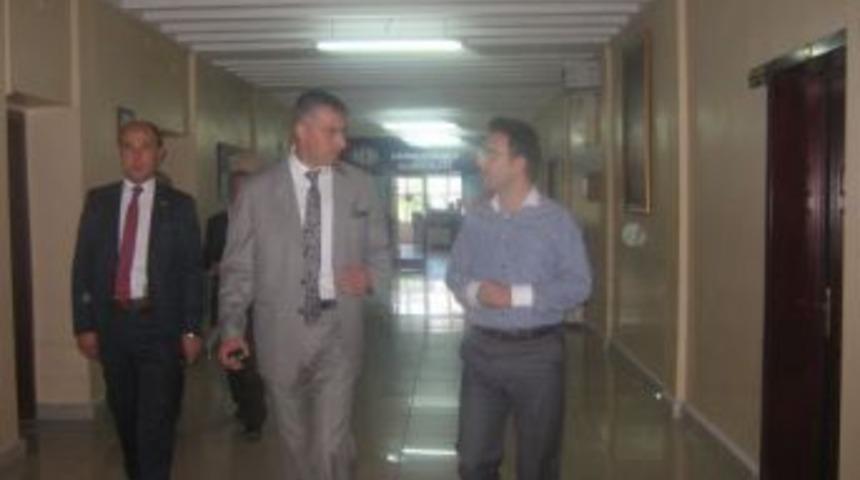 İl emniyet M&uuml;d&uuml;r&uuml;nden Kaymakamlığa ziyaret