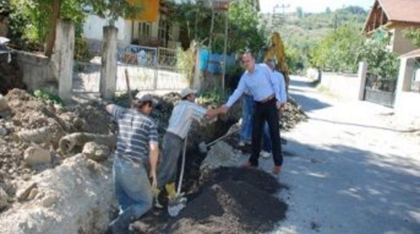 Kaymakam Keskin K&ouml;y Yollarını İnceledi