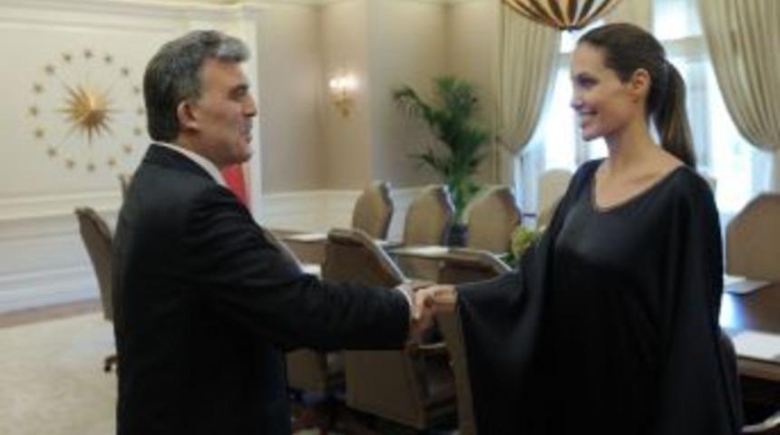 Cumhurbaşkanı G&uuml;l, Angelına Jolıe Ve Gutteres'i Kabul Etti