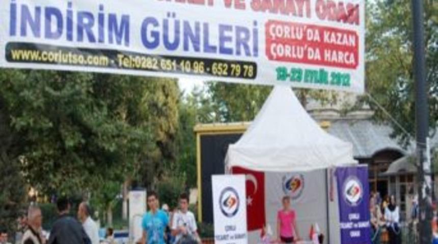 &Ccedil;orlu&rsquo;da Indirimli Alışveriş G&uuml;nleri Başladı.