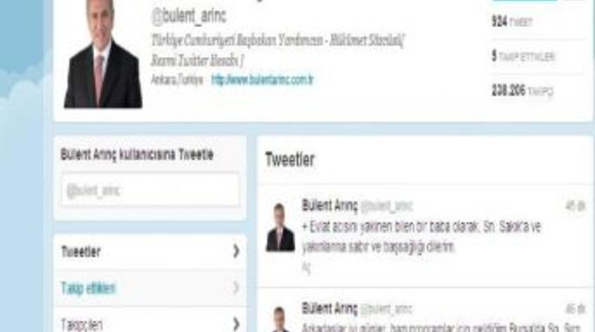 Başbakan Yardımcısı Arın&ccedil;'tan Bdp'li Sakık'a Başsağlığı