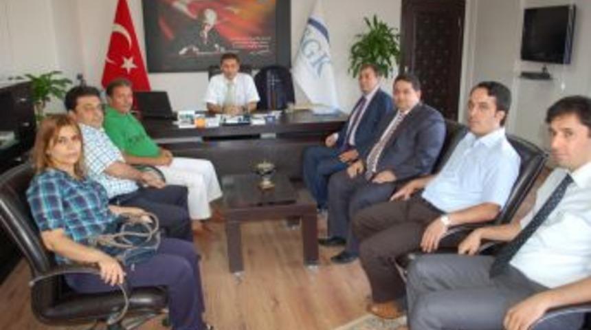 4 Eczacı Odasısından SGK İl M&uuml;d&uuml;r&uuml; ziyareti