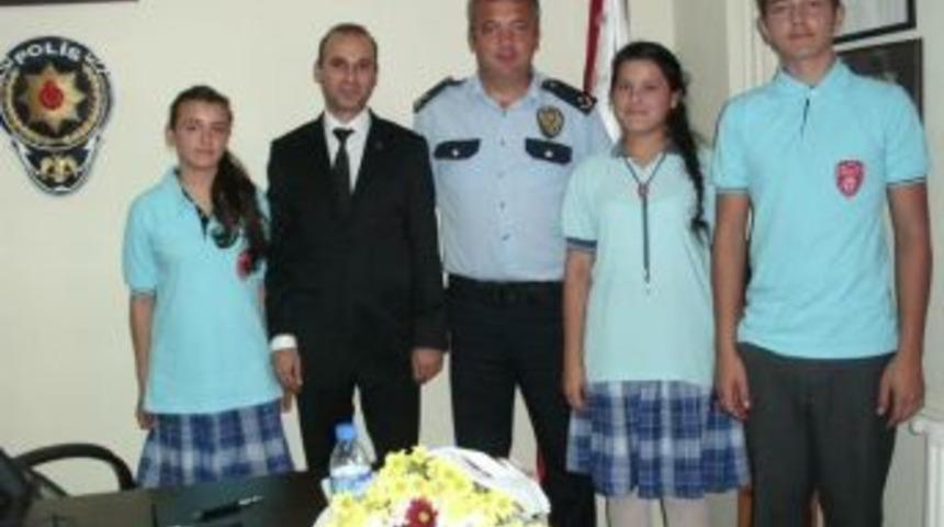 TOKİ Ortaokulu Emniyet M&uuml;d&uuml;r&uuml;n&uuml; Ziyaret etti