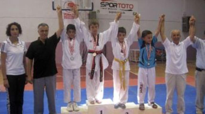 Kocaelili Minik Tekvandocular Bilecik&rsquo;te Madalyaları Topladı