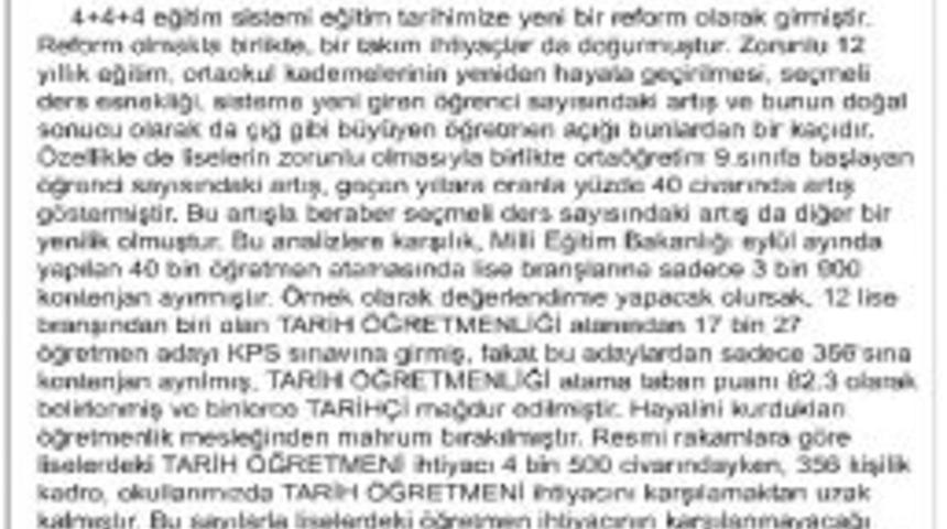 Atanamayan &Ouml;ğretmenler Tepkilerini Gazete İlanıyla Dile Getirdi