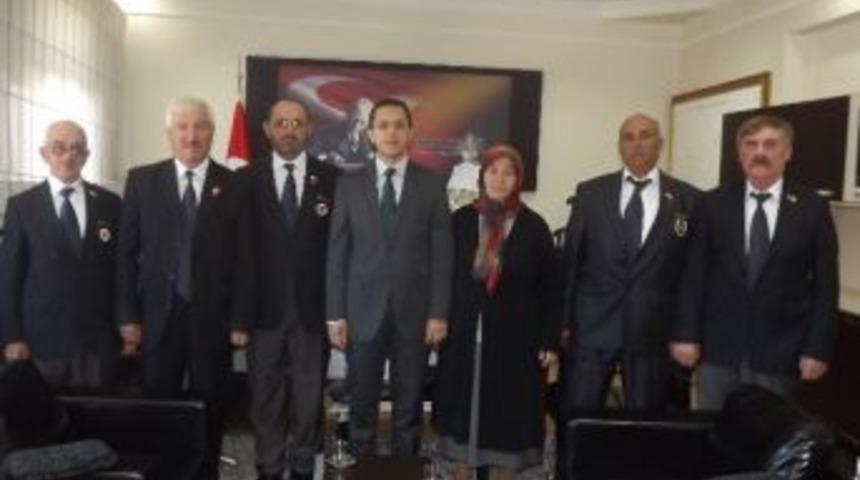 Gazilerden Kaymakam Sağ&rsquo;a Hayırlı Olsun Ziyareti