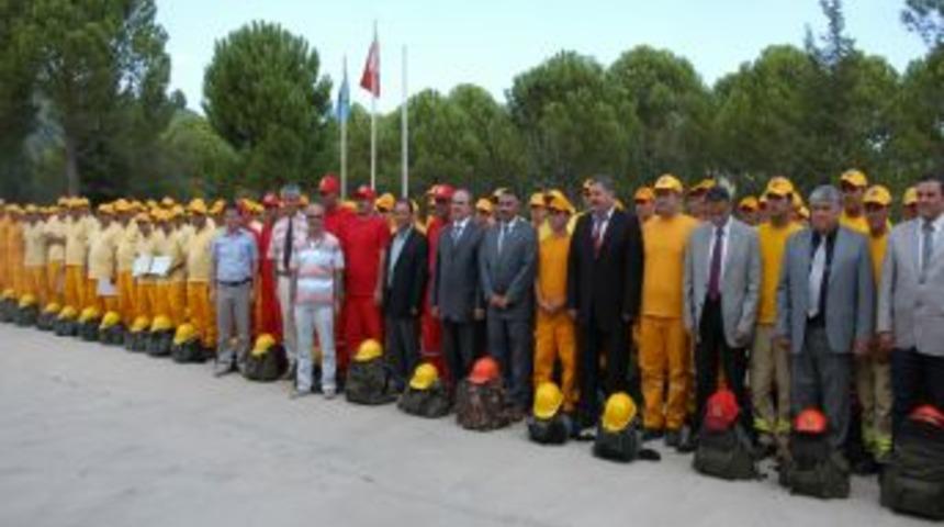 Muğla'da Yeni Orman Yangını Iş&ccedil;ileri Sertifika Aldı
