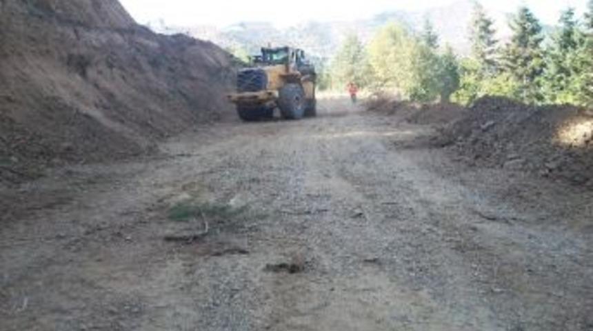 K&uuml;re Yol Yapım &Ccedil;alışmaları Devam Ediyor