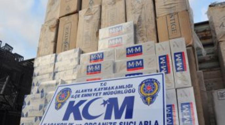 Alanya'da Ka&ccedil;ak Sigara Operasyonu