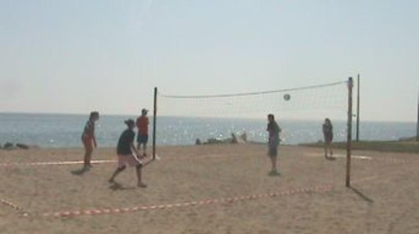 Tekirdağ&rsquo;da Plaj Voleybolu