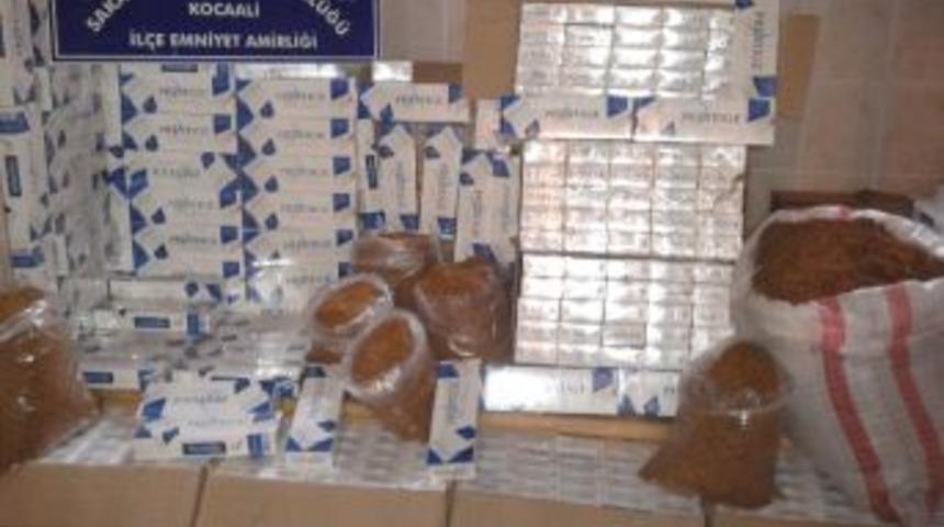 Kocaali'de 10 Bin 480 Paket Kaçak Sigara Ele Geçirildi