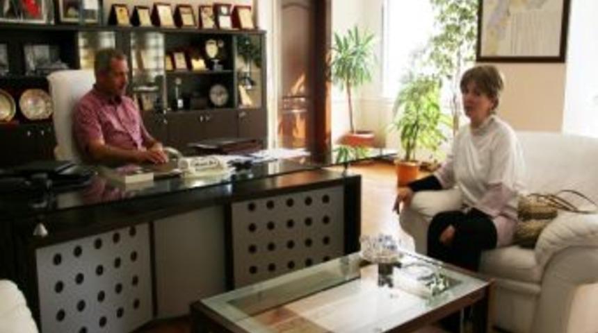 Sgk M&uuml;d&uuml;r&uuml; Başkanı Canbaşoğlu&rsquo;ndan Başkan Dişli&rsquo;ye Ziyaret