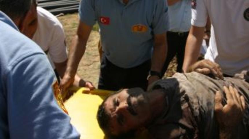 G&ouml;&ccedil;&uuml;k Altında Kalan Iş&ccedil;i Yaralandı