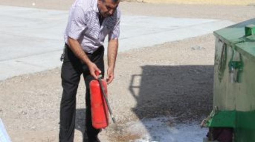 Bismil’deki Çırçır Fabrikalarında Yangın Denetimi