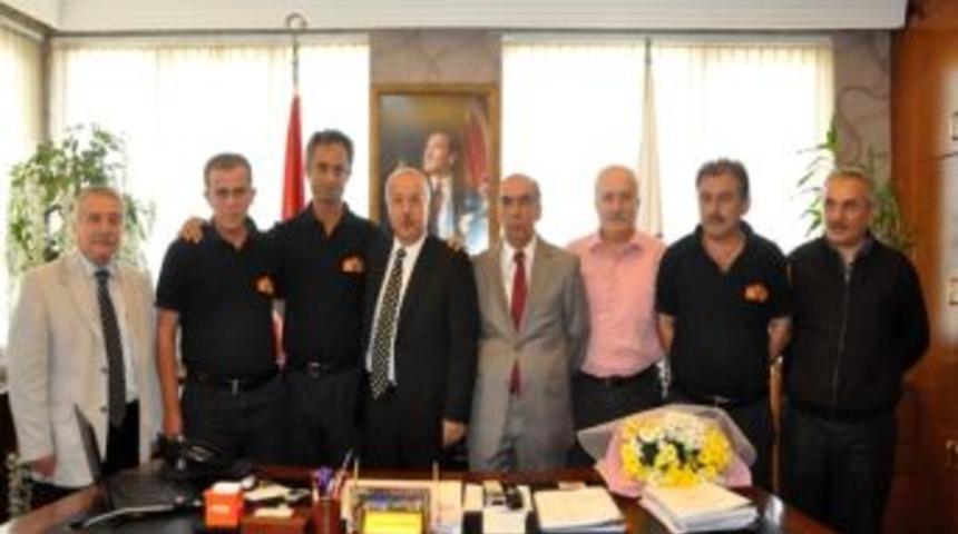 İtfaiye Personelinden Başkan Akdemir&rsquo;e Ziyaret