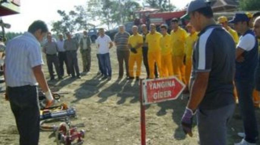 Durağan&rsquo;da Yeni İş&ccedil;ilere Yangın Eğitimi Verildi