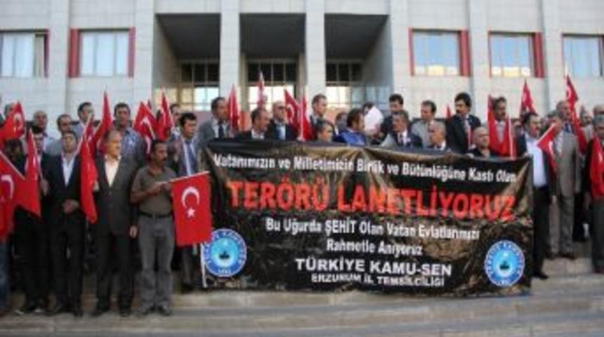 Erzurum&rsquo;da Ter&ouml;re Tepki