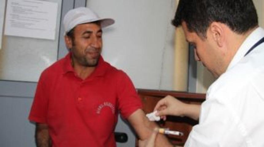 Bismil&rsquo;de Temizlik İş&ccedil;ileri Hepatit Taramasından Ge&ccedil;irildi