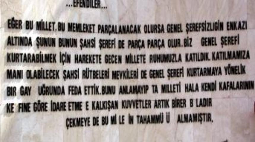 Atat&uuml;rk Anıtı&rsquo;ndaki Harfler D&uuml;şt&uuml;