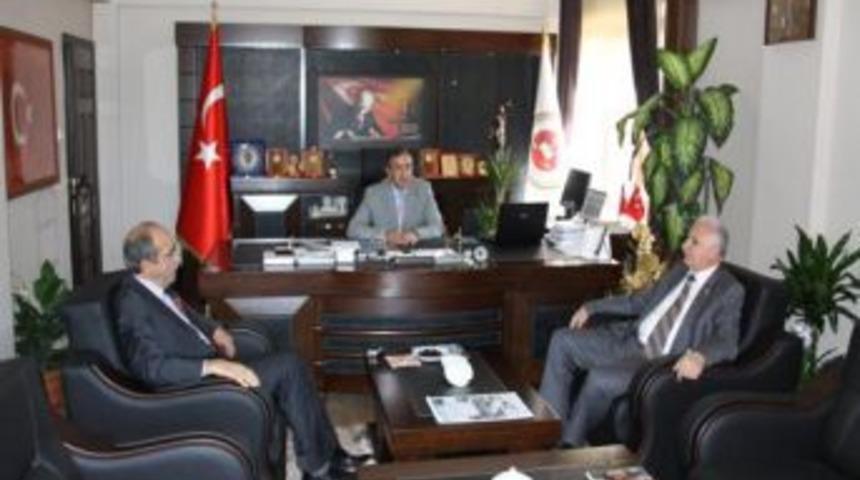 Rekt&ouml;r Ko&ccedil;ak&rsquo;tan, Eğitim Merkezi Başkanı Hakim Bing&ouml;l&rsquo;e Ziyaret