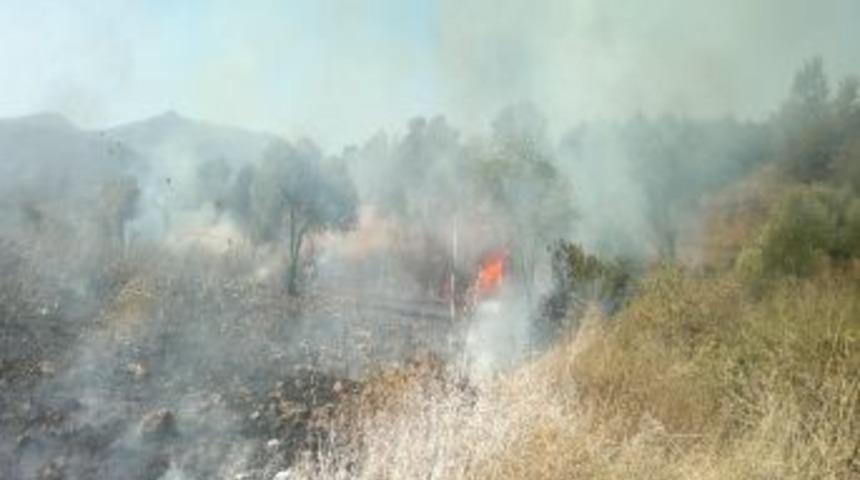 Yatağan&rsquo;da Arazi Yangını