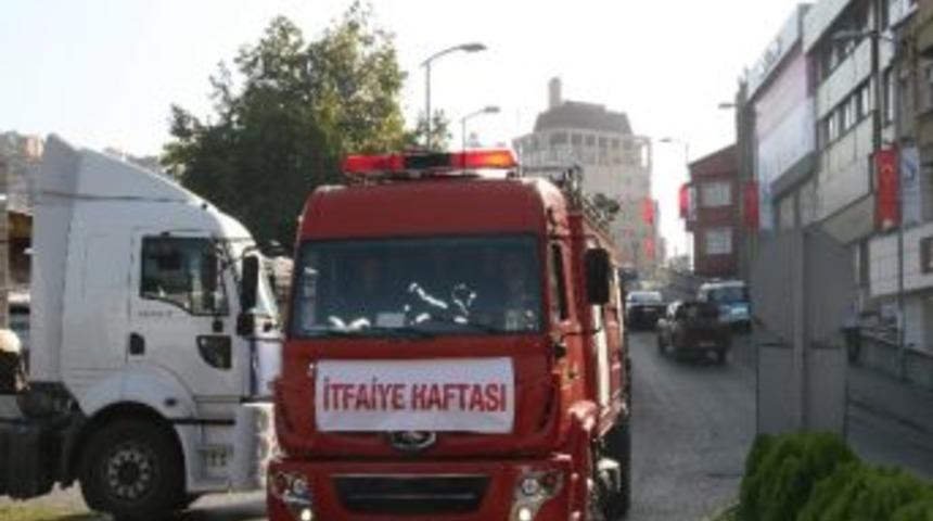 İtfaiye Ara&ccedil;larının Turu Yangın Paniğine Sebep Oldu