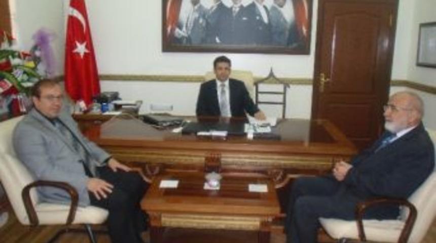 Erzurum İl M&uuml;ft&uuml;s&uuml; Arslan&rsquo;dan Tortum Kaymakamı Mengi&rsquo;ye Ziyaret