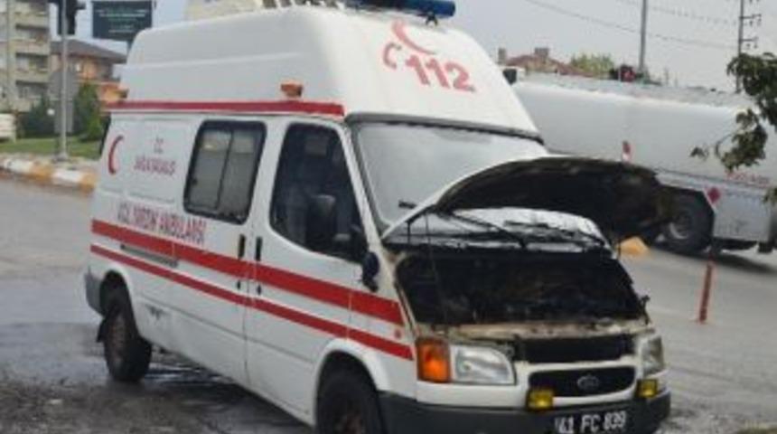 Hasta Taşıyan Ambulansta Yangın