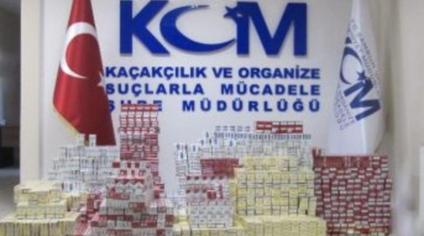 Kargoyla G&ouml;nderilen 7 Bin 250 Paket Ka&ccedil;ak Sigara Ele Ge&ccedil;ti
